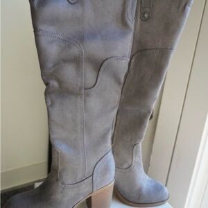 SO Women's Over the Knee Gray Boots